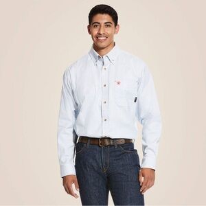 Ariat Men's Light Blue Button-Down Shirt